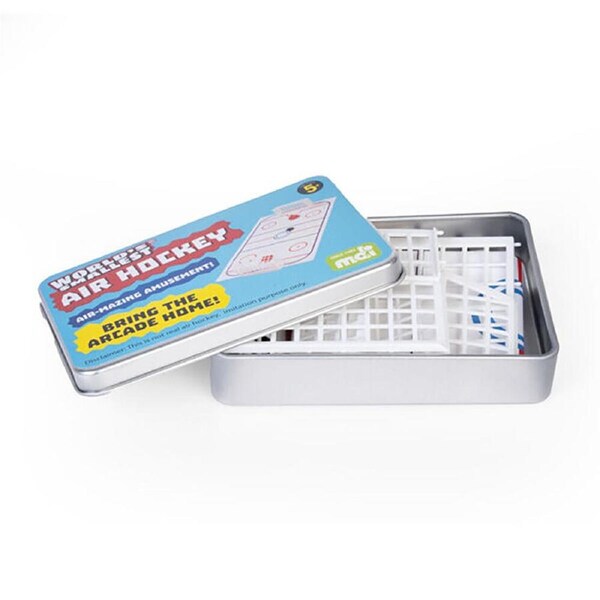 Worlds Smallest Air Hockey Board Game Miniature Toy Set Kids/Children 5y+