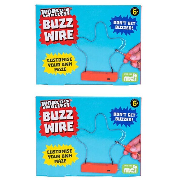 2PK Worlds Smallest Buzz Wire Board Game Miniature Toy Kids/Children 6y+