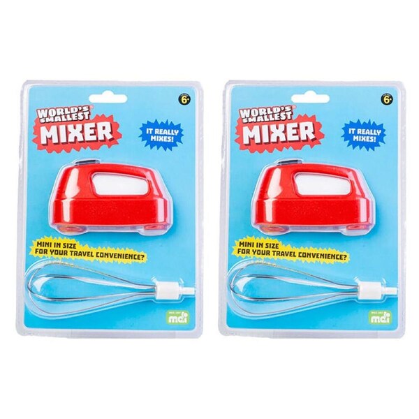 2PK Worlds Smallest Mixer Home/Office Decor Miniature Toy Kids 6y+
