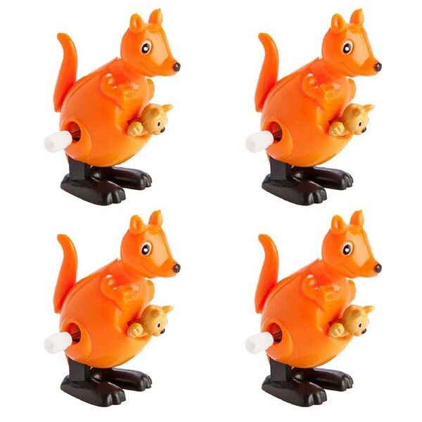 4PK Outback Mates Hopping Animal Kangaroo Joey Wind-Up Kids/Children Toy