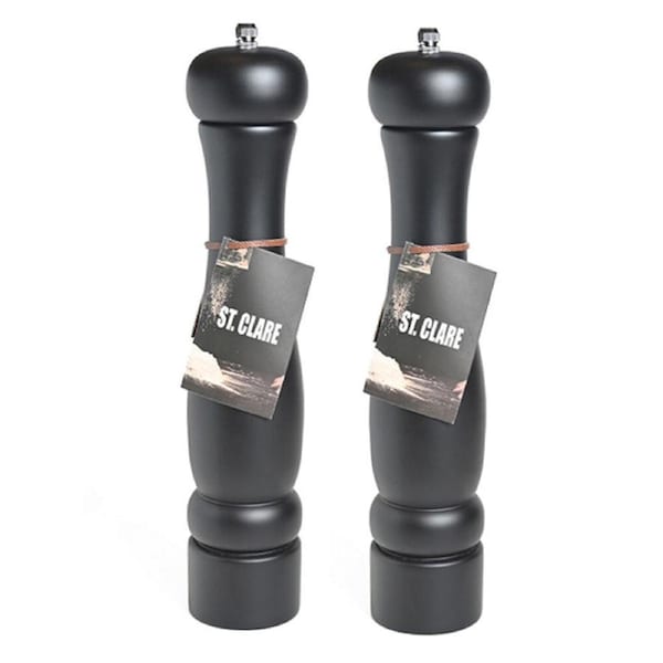 2PK Classica Matte Black Salt and Pepper Grinder Kitchen Utensils Cookware 30cm