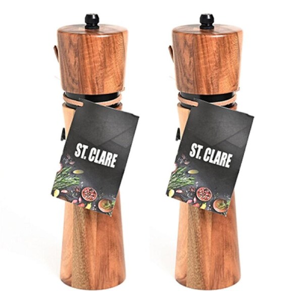 2PK St. Claire Clare Salt & Pepper Grinder Home Kitchen Herb Spice Mill 20cm