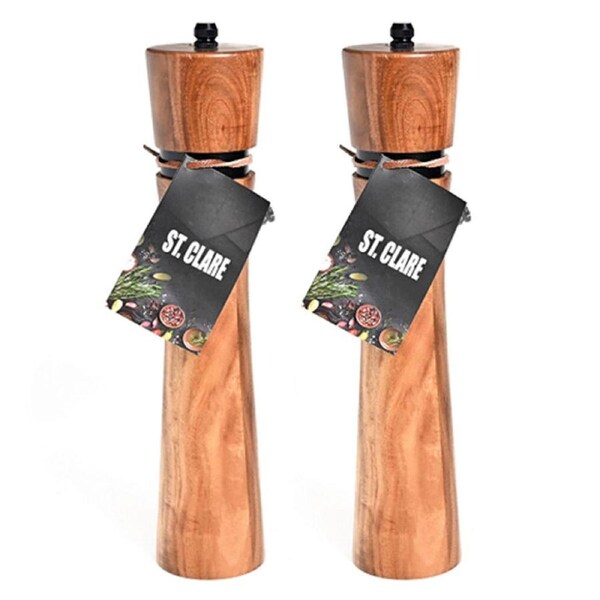 2PK St. Claire Clare Salt and Pepper Grinder Home Kitchen Herb Spice Mill 25cm