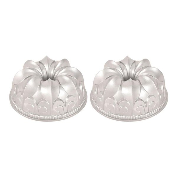 2PK Brunswick Bakers Chateau Cast Bundt Pan Aluminum Non-Stick Bakeware 23x10cm