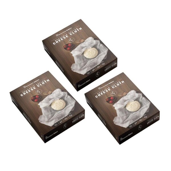 3PK Brunswick Bakers Reusable Cotton Cheese Cloth Unbleached Bakeware 150x90cm