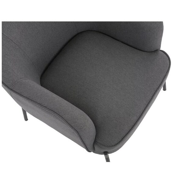 Upholstered Armchair Dark Grey