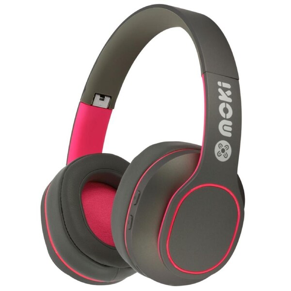Moki Navigator ANC Volume Limited Wireless Headphones - Pink