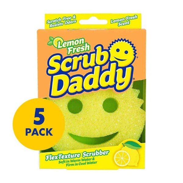 Scrub Daddy Sponge - Lemon Fresh (5 Pack)