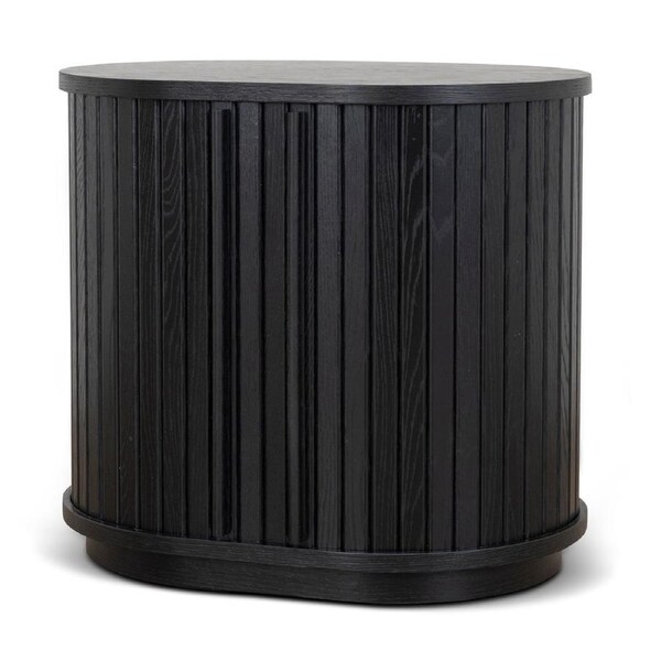 Linea 55cm Side Table - Full Black