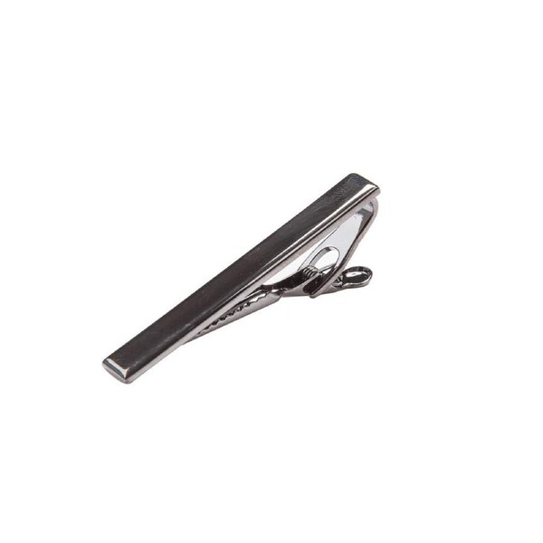 Geoffrey Beene Alligator Clip Dress Tie Bar Men's Formal Tie Clip Gunmetal