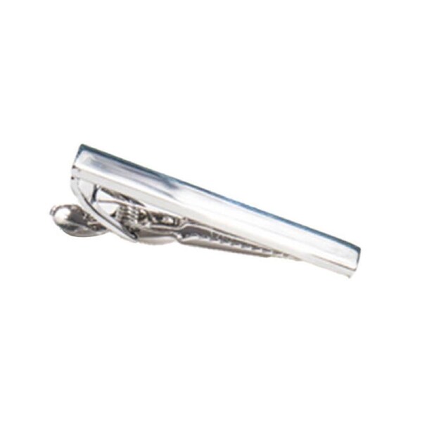 Geoffrey Beene Alligator Clip Dress Tie Bar Men's Formal Tie Clip Silver