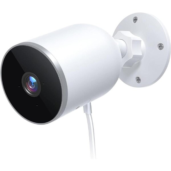 Security Camera Outdoor, 1080p HD Video, IP66 Waterproof WiFi White CCTV Camera, Clear Night Vision, Two Way Audio, Infrared Motion Detection Sensor, Work with Alexa Guarantee of Safety