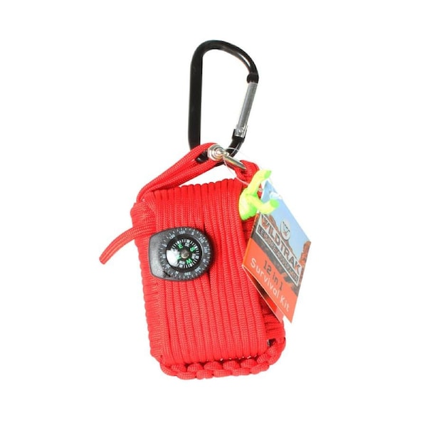 8pc Wildtrak 12-in-1 Survival Emergency Hiking/Outdoor Tools Bag Kit