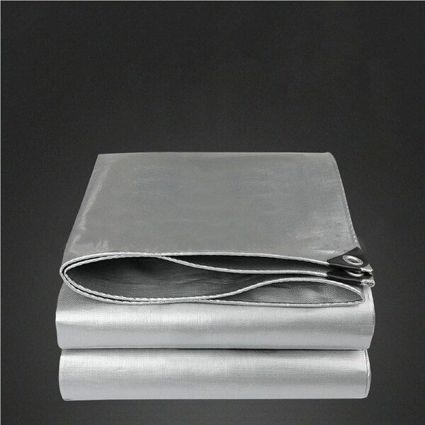 Heavy Duty Tarpaulin Tarp Waterproof Camping Poly Tarp Cover Sheet - 130GSM 2.44 x 3.05m