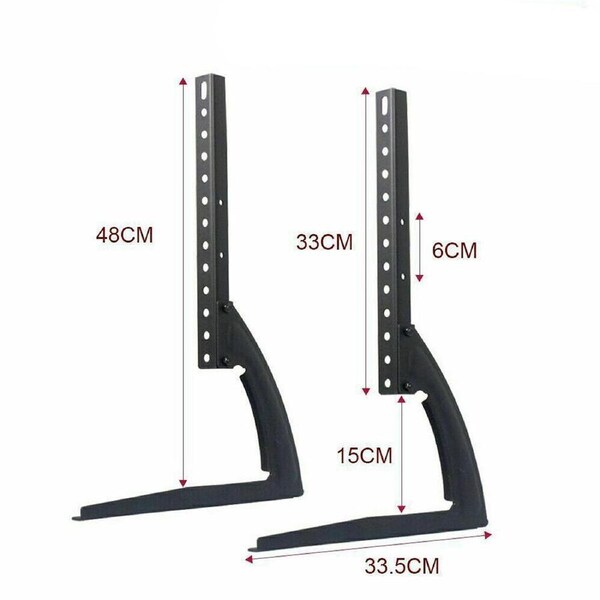 Universal Table Top Stand Legs Pedestal Bracket Mount Base For 14 To 75in TV Screen 14 to 32in