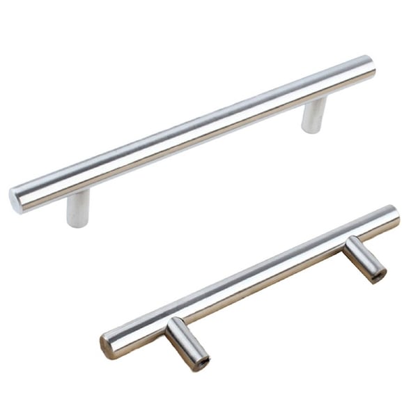 Kitchen Cabinet Door Handles Brushed Stainless Steel Door Drawer Pull Knob T Bar - 128mm 76mm 1 Pack