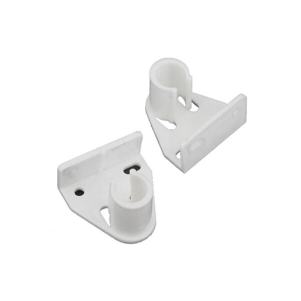Muslin Curtain Conduit Rod Bracket Snap In Close Fit Design Pole Rail Tube - 16mm 24 Pack 48pcs