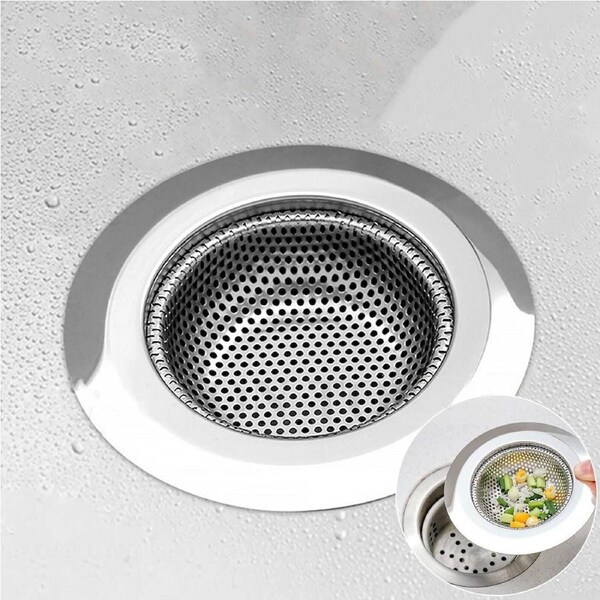 Stainless Steel Kitchen Bathroom Sink Strainer Waste Plug Filter Drain Stopper 6x