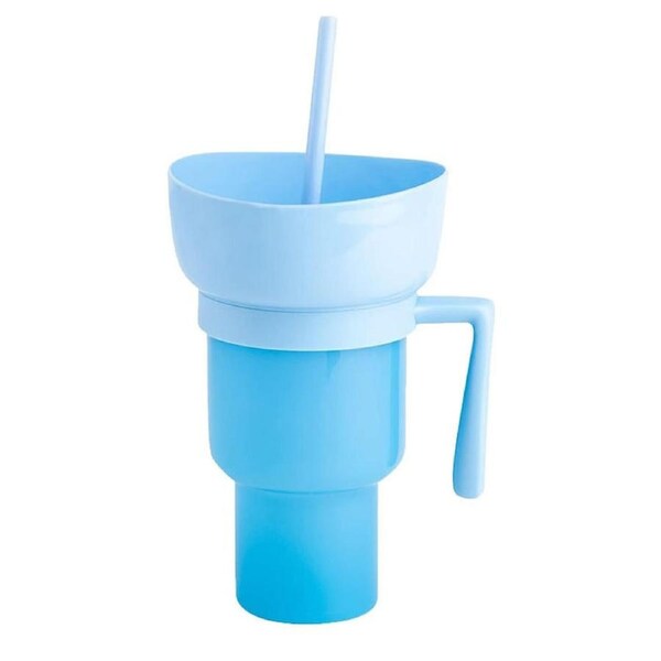 Stadium Tumbler Popcorn Cup Snack Cup Multifunctional Cup - 1000ml Light Blue