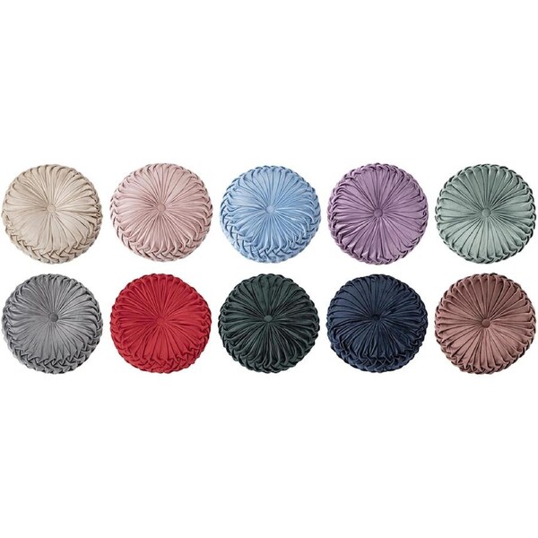 Round Pumpkin Tatami Seat Cushion Chair Throw Pillow Bed Sofa Room Home Decor Grey