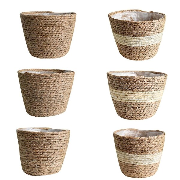 Grass Planter Basket Indoor Outdoor Flowers Pots Cover Plant Containers For Home Primary Colour L