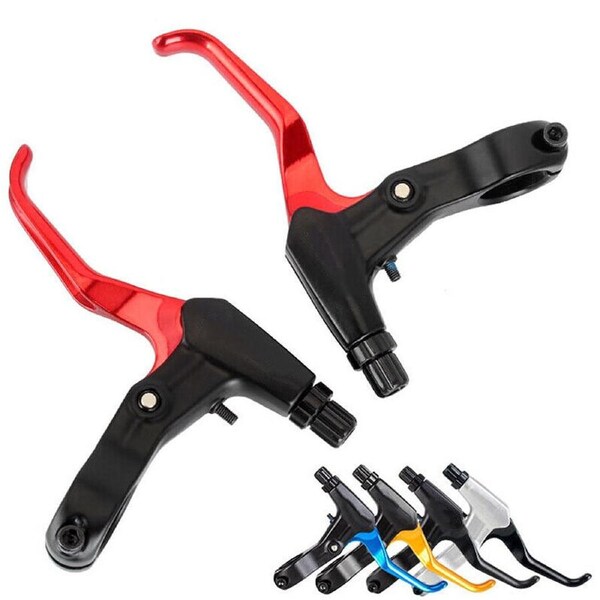 Bicycle Brake Handle Aluminum Alloy Brake Levers Handles For Road Mountain Bike Silver