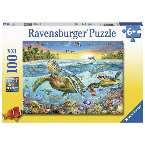 Swim With Sea Turtles Jigsaw Puzzle, 100 Piece