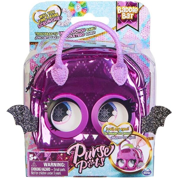 Purse Pets Micro Baddie Bat Stylish Small Purse