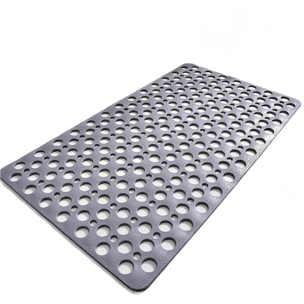 Bath Shower Mat Non-Slip Shower Mat Bathtub Mats Rubber Sucker Bathroom Mats - 53 x 53cm Grey
