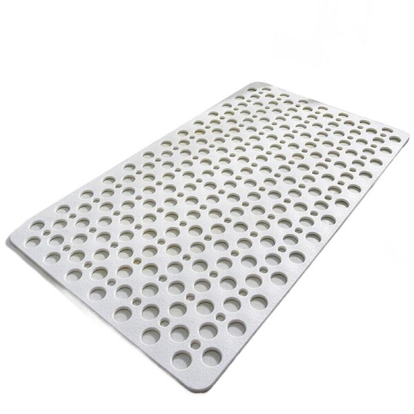 Bath Shower Mat Non-Slip Shower Mat Bathtub Mats Rubber Sucker Bathroom Mats - 75 x 43cm White