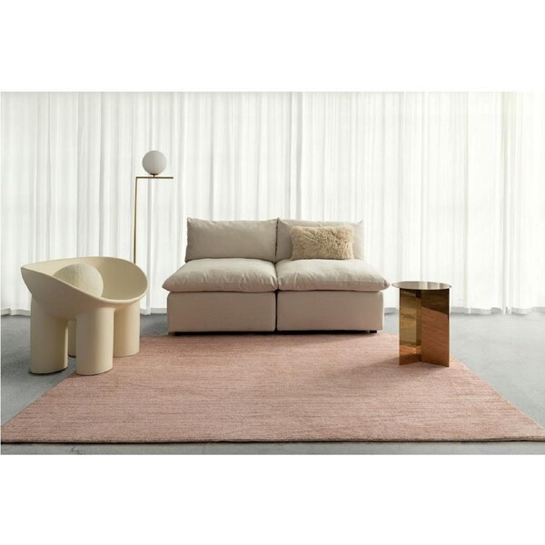 Loopsie Ama Pink Distressed Washable Rug 290cm x 200cm