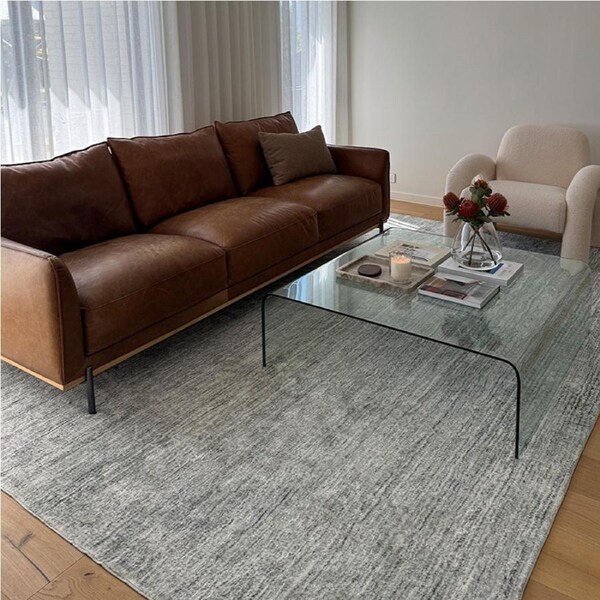 Loopsie Khoyama Green Distressed Washable Rug 230cm x 160cm