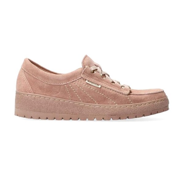Mephisto Lady Velour Leather Women's Comfort Lace Shoe Old Pink US8.5