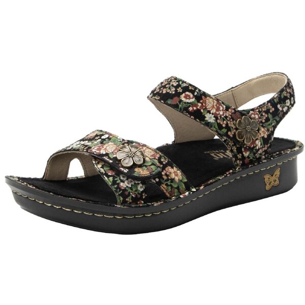 Alegria Vienna Ankle Strap Sandals Shoes Womens Leather - Earthy Bloom EU 41