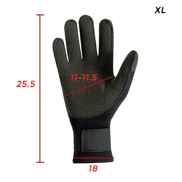 3mm Diving Gloves made with Kevlar Neoprene Snorkeling Spearfishing Scuba L/XL XL Size