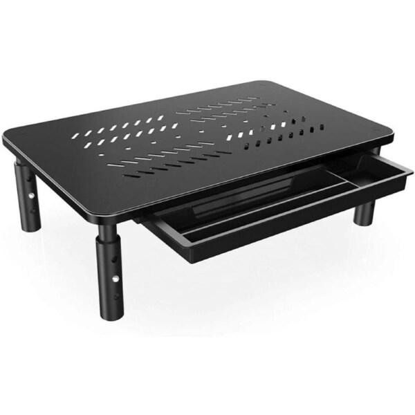 Computer Monitor Stand Riser for Laptop Desktop Screen Organisation