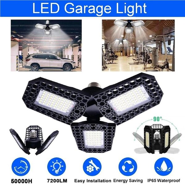 Outdoor Garage LED Work Light Bright 60W Workshop Super Bright
