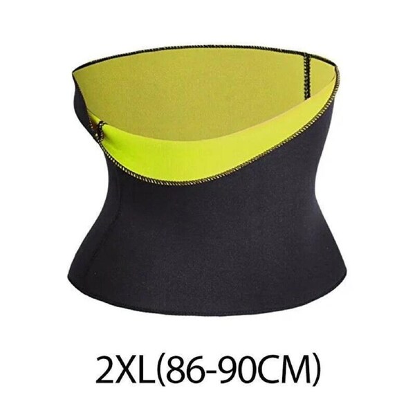 Sweat Fat Burn Tummy Trimmer Waist Trainer Fit Body Shaper Slimming Belt 2XL