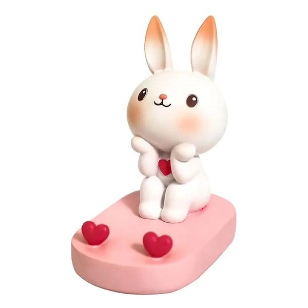 Cute Mobile Phone Stand Cartoon Rabbit Phone Holder Office Desktop Stand