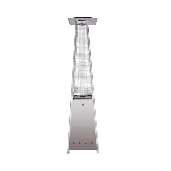 7.5FT Outdoor Gas Patio Heater Pyramid Stainless Steel Garden Party