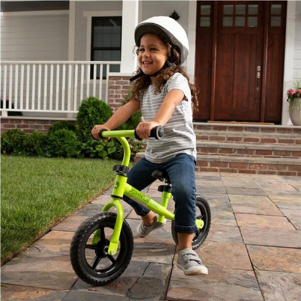 John Deere Green Balance Bike For Ages 2+