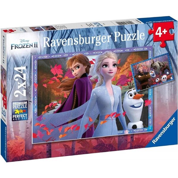 Frozen 2 - Frosty Adventures Jigsaw Puzzle, 2x24 Piece