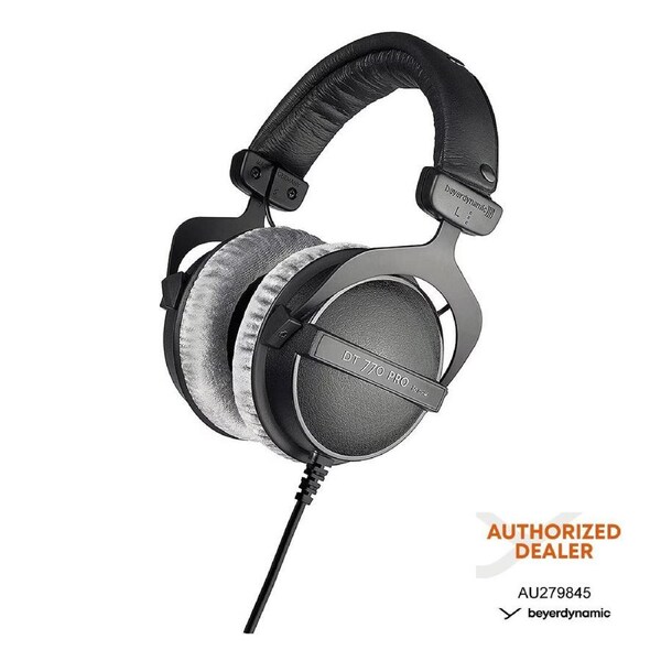Beyerdynamic DT 770 PRO 80 Ohm Closed Studio Headphones - Black Black