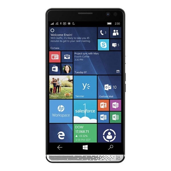 HP Elite X3 with Desktop Dock (4G/LTE, 64GB/4GB. 5.96''. Win10, PC/Tablet/SmartPhones) - Black Black