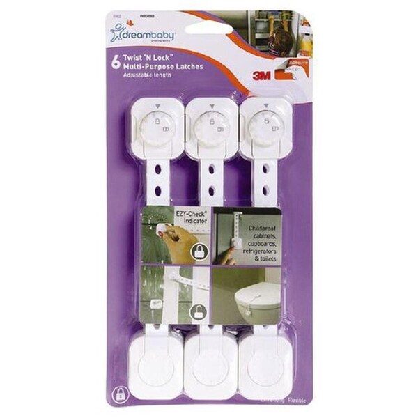 Twist 'N Lock Multi-Purpose Latch, 6 Pack
