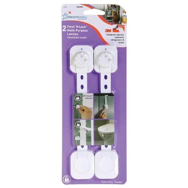 Twist 'N Lock Multi-Purpose Latch, 2 Pack