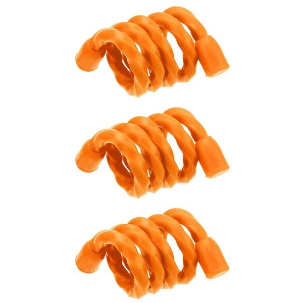 3PK Wildtrak Silicone Reusable Tie Indoor/Outdoor Camping/Hiking 90cm Orange