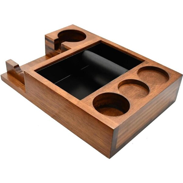 Espresso Knock Box & Tamping Station for 51-58mm Accessories