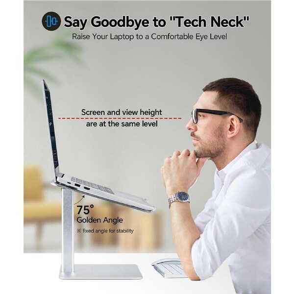 Adjustable Laptop Stand for Desk DJ Riser Compatible 13-16.5"