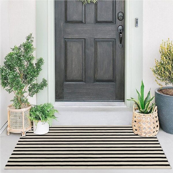 Large Washable Front Door Mat for Outdoor Entrance 60x130 cm